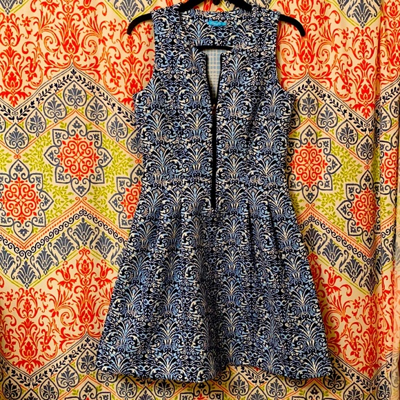 Blue J. McLaughlin dress with Zipper Front